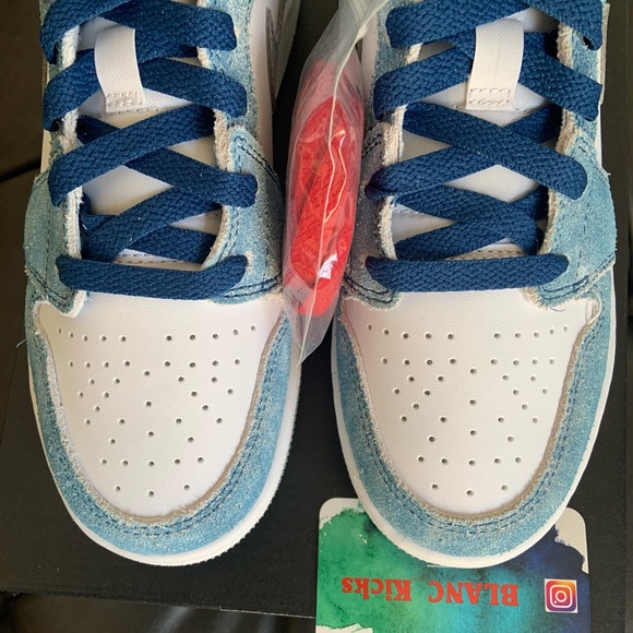Jordan 1 Mid SE — FRENCH BLUE LIGHT STEEL (GS) - Picture 3 of 12
